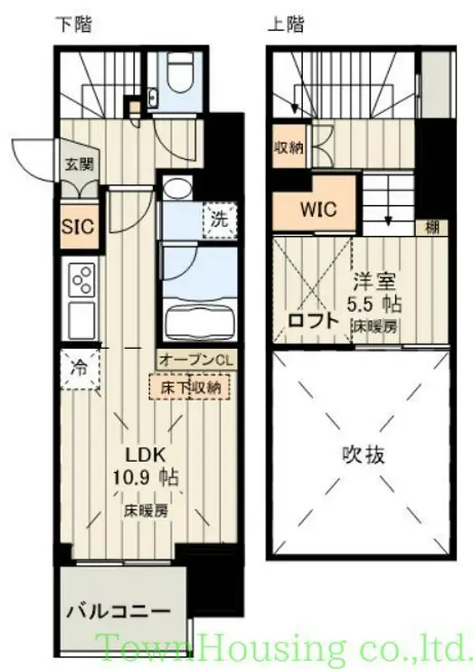 クレヴィア新御徒町 2階階 間取り