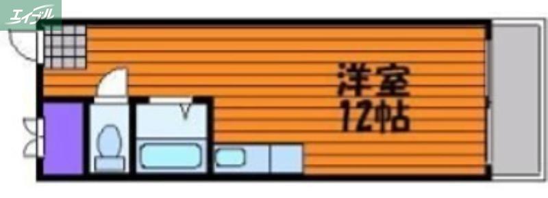 ふぁみーゆ旭川(ワンルーム/2階)の間取り写真