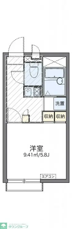 レオパレスウインドコート 2階階 間取り