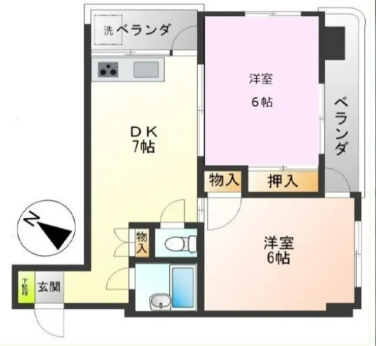 グランドハイツ氷川台 5階階 間取り