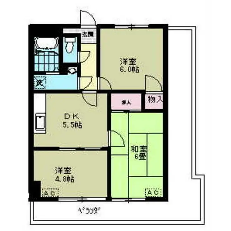 リブステージ横浜 9階階 間取り