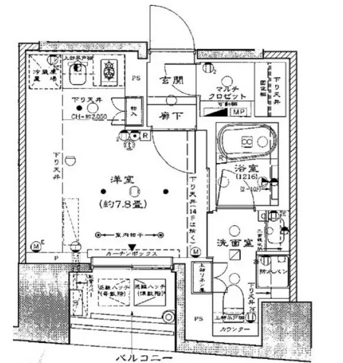 リビオレゾン千代田岩本町ルジェンテ 3階階 間取り