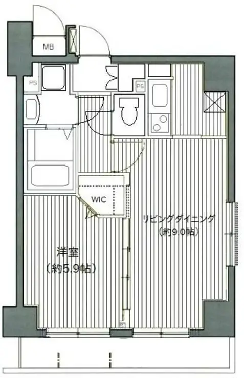 グランド・ガーラ日本橋茅場町 7階階 間取り