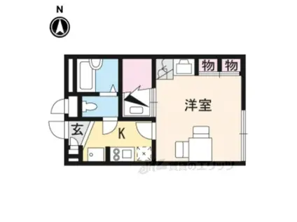 レオパレスアムール(1K/2階)の間取り写真