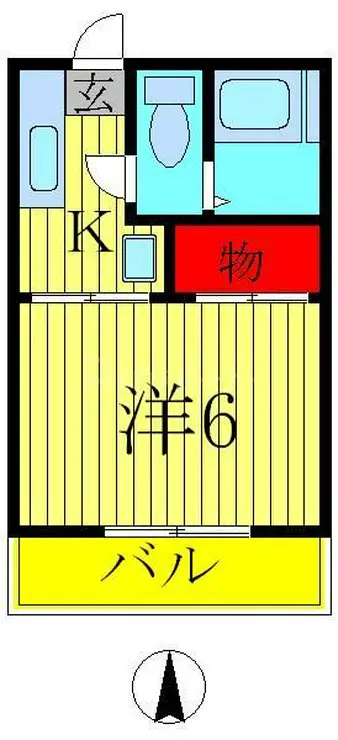 メゾン柏 1号棟 1階階 間取り