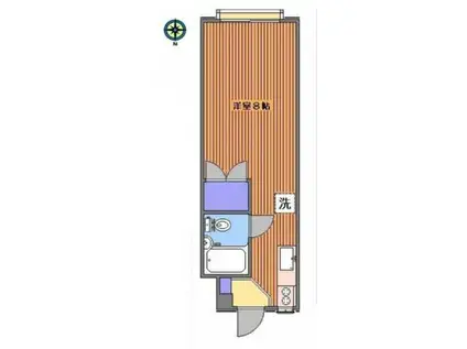 ファイブスポットナガイ(ワンルーム/1階)の間取り写真