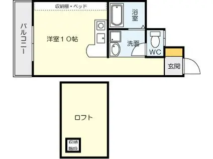 ボナール久(ワンルーム/7階)の間取り写真