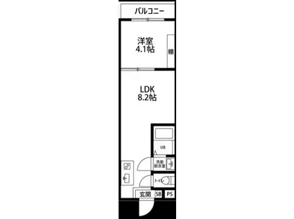 EREVAN成増(1LDK/2階)の間取り写真