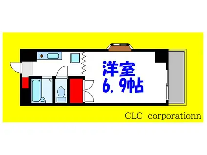 ハイコーポ小泉56(1K/2階)の間取り写真