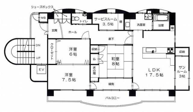 ファミーユ・T(3SLDK/3階)の間取り写真