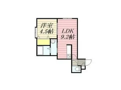 ルナ10(1LDK/2階)の間取り写真