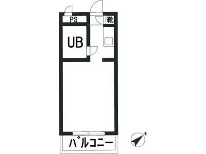 ユースフル祐天寺NO1(ワンルーム/3階)の間取り写真