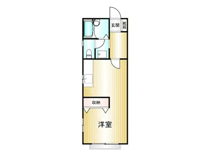 グランマルシェ(1K/2階)の間取り写真