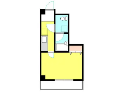 アビタシオン田無(1K/2階)の間取り写真
