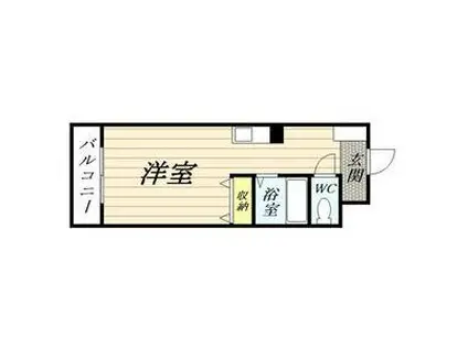 メゾンドムートン(1K/2階)の間取り写真