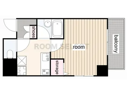 RIDGE堀田(1K/2階)の間取り写真