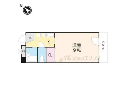 G1ーZII(1K/2階)の間取り写真