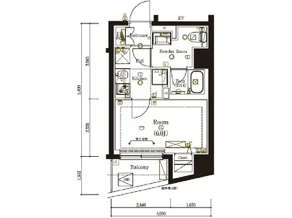 MA-RO弘明寺(1K/5階)の間取り写真