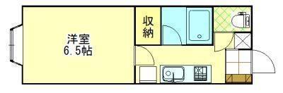 アンフルーヴ(1K/2階)の間取り写真