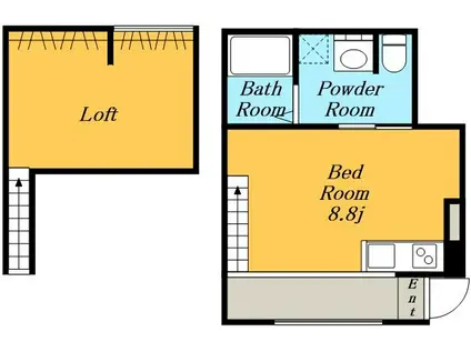 ESPRESSO岩塚(1K/1階)の間取り写真