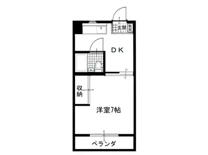 鹿隈リゾートタウン29号地(1K/2階)の間取り写真