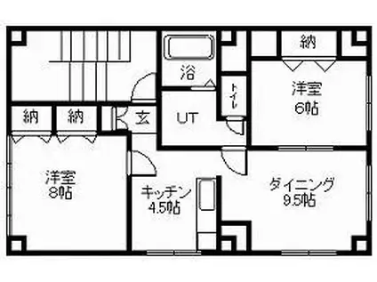 タウンズ7・7(2LDK/3階)の間取り写真