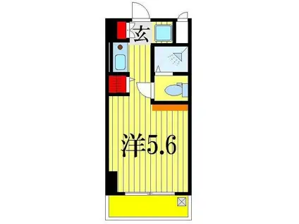 WE TSUDANUMA(ワンルーム/2階)の間取り写真