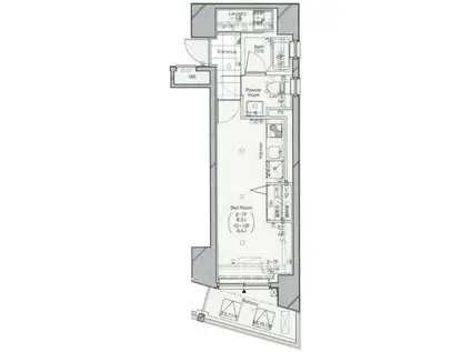 アルテシモ・リンク・クロス(ワンルーム/3階)の間取り写真