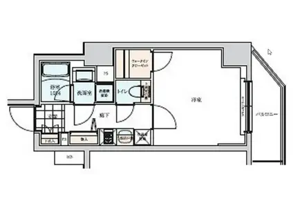 プロスタイルウェルス川崎イースト(1K/5階)の間取り写真