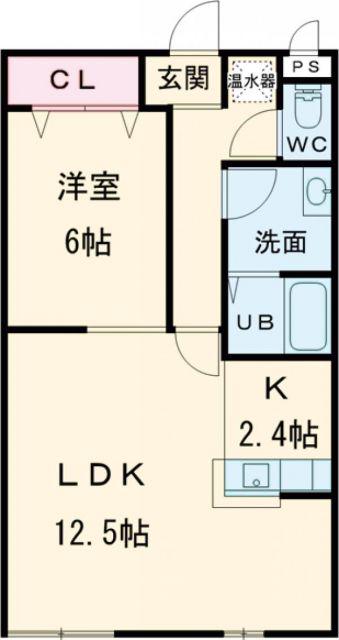 NEXTIII(1LDK/4階)の間取り写真