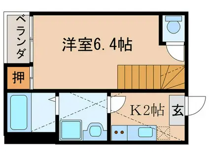 HARUKI荘(1K/1階)の間取り写真