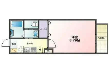 OKY池袋本町(1K/3階)の間取り写真