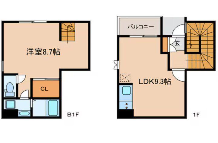 GRANPASEO 阿佐ヶ谷II(1LDK/1階)の間取り写真