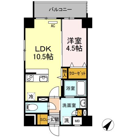 GRANDE・ROUE DAIWA(1LDK/3階)の間取り写真