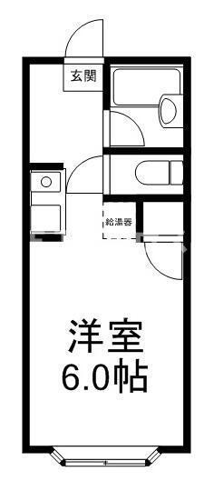 G-SQUARE(1LDK/2階)の間取り写真