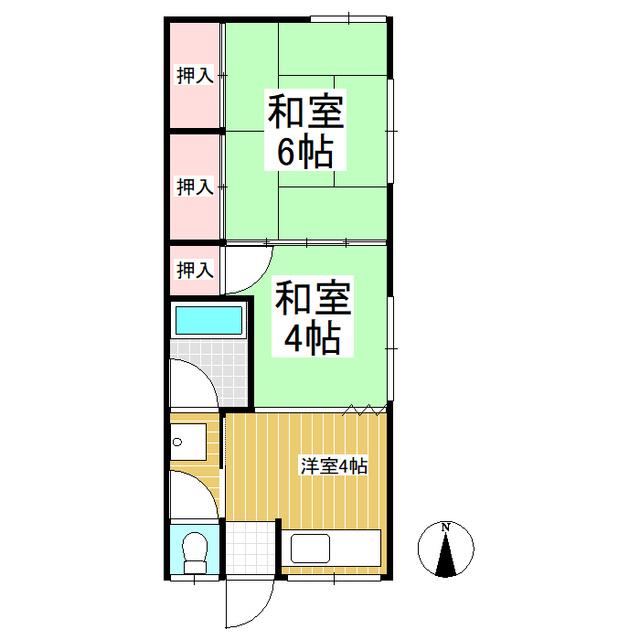 KURA BASE(2K/2階)の間取り写真