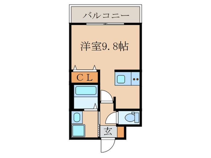 R5コート (ワンルーム/4階)の間取り写真