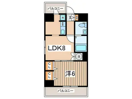 ベラビスタ(1LDK/3階)の間取り写真
