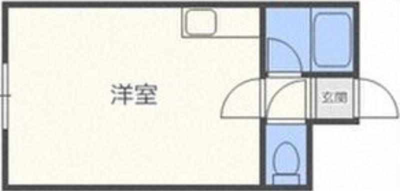 グローバル新道(1K/1階)の間取り写真