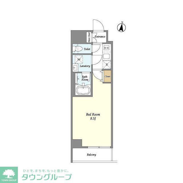 LA DOUCEUR赤羽(1K/5階)の間取り写真