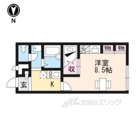 レオパレスTSおおつか(1K/1階)の間取り写真