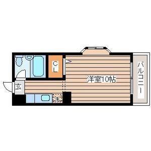 サンライズ志波町(ワンルーム/4階)の間取り写真