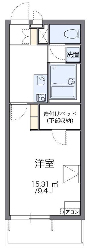 レオパレスサンロード(1K/1階)の間取り写真