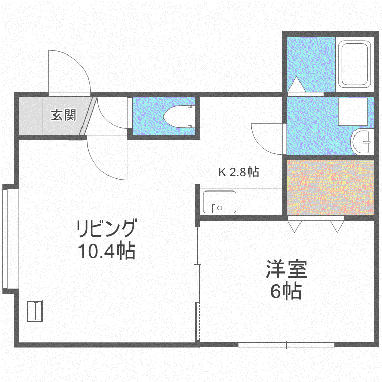 アビタ191(1LDK/2階)の間取り写真