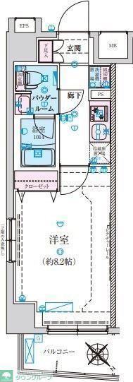 リヴシティ墨田イースト(1K/5階)の間取り写真