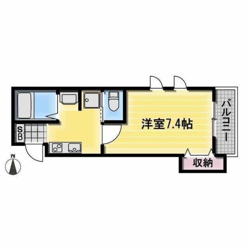 プティ・ルージュ(1K/2階)の間取り写真