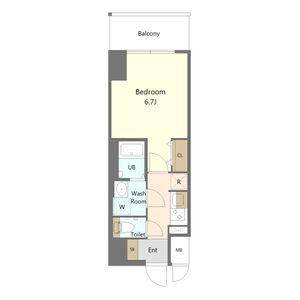 S-RESIDENCE志賀本通DEARLY(1K/7階)の間取り写真