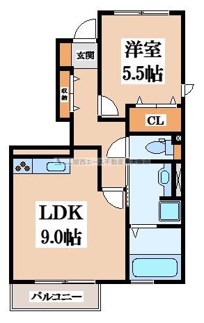 ファミリー(1LDK/1階)の間取り写真