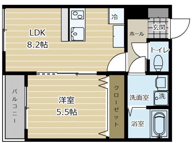 LMA HOUSEII(1LDK/3階)の間取り写真