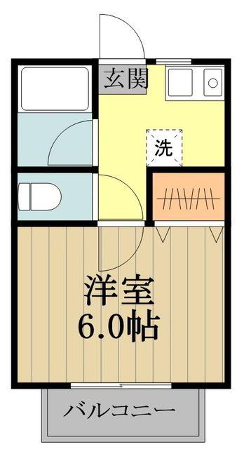 ケイプイデア(1K/2階)の間取り写真